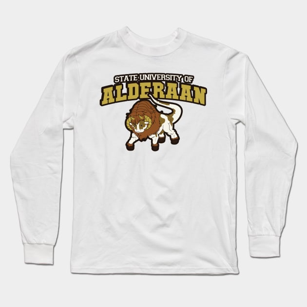 State University of Alderaan Long Sleeve T-Shirt by JBrandtDesign